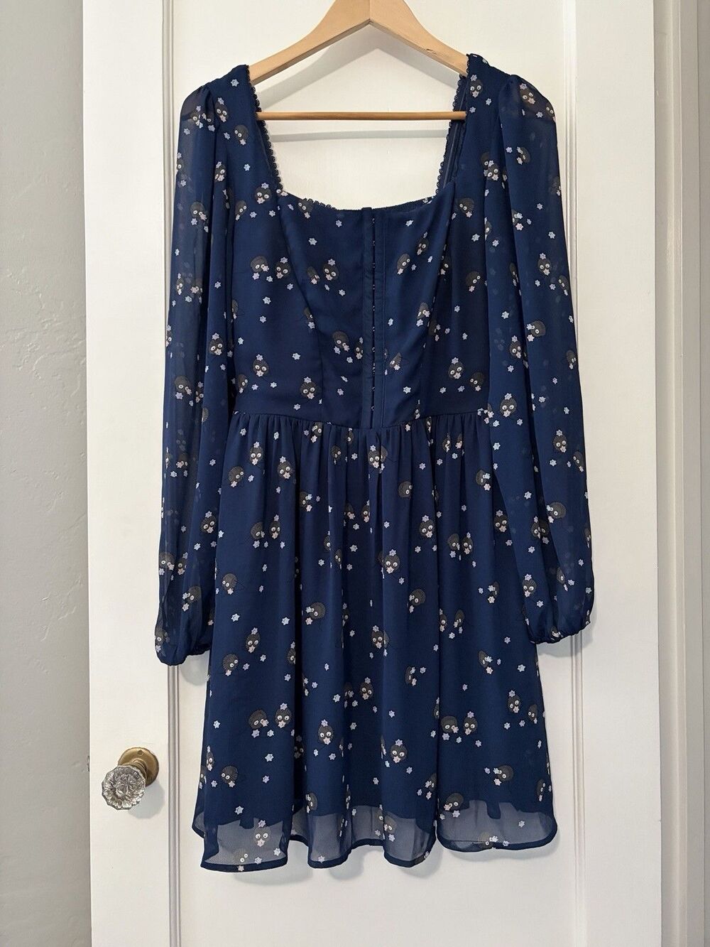 Her Universe Ghibli Dress Soot Sprites Spirited Away Small Smocked Pockets - Picture 13 of 13